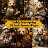 Teddy Bear Spring Junk Journal Pages
