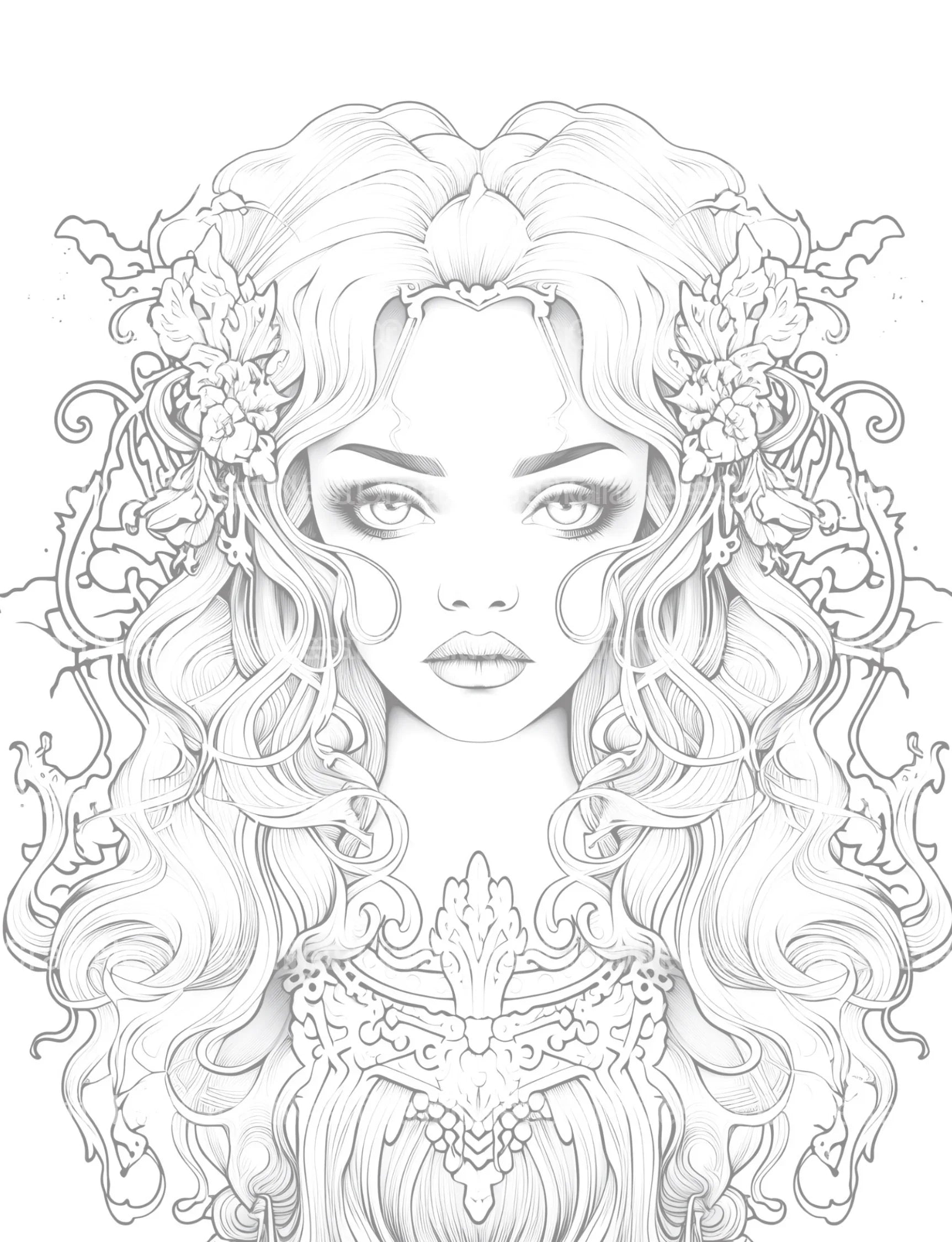 Little Princess Coloring Book - CraftNest - Digital Crafting and Art