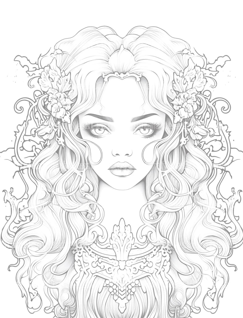 Little Princess Coloring Book - CraftNest - Digital Crafting and Art