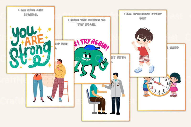 Affirmation Cards for Kids - CraftNest - Digital Crafting and Art