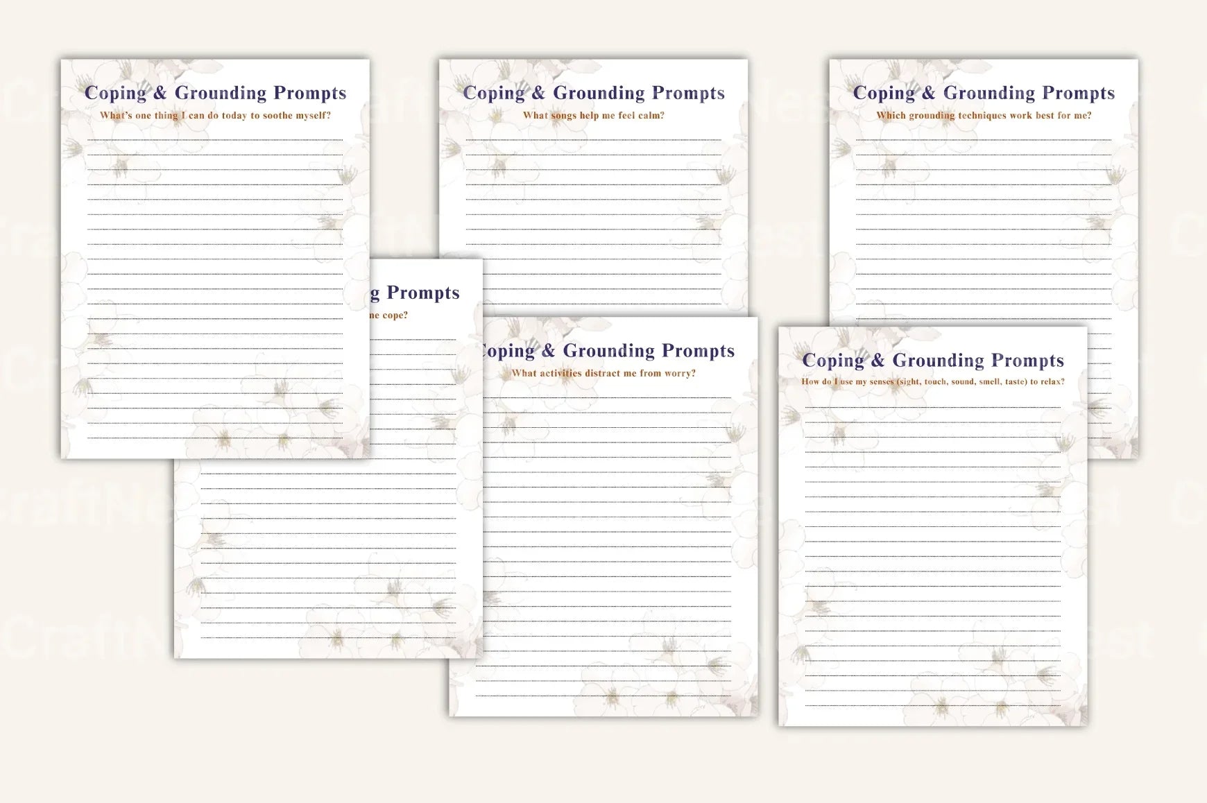Anxiety Prompts for Stress Relief - CraftNest - Digital Crafting and Art