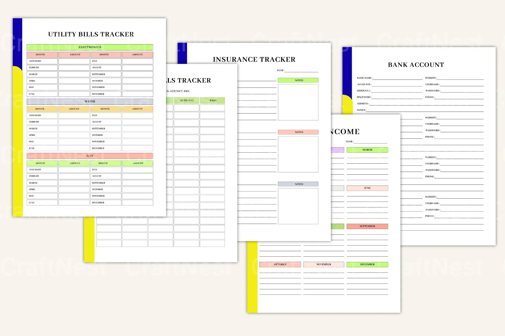 Budget Organizer Book for Effective Financial Planning - CraftNest - Digital Crafting and Art