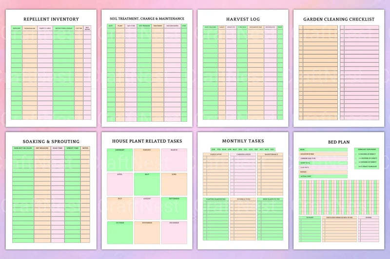 Garden Planner Starting at 100 - CraftNest - Digital Crafting and Art