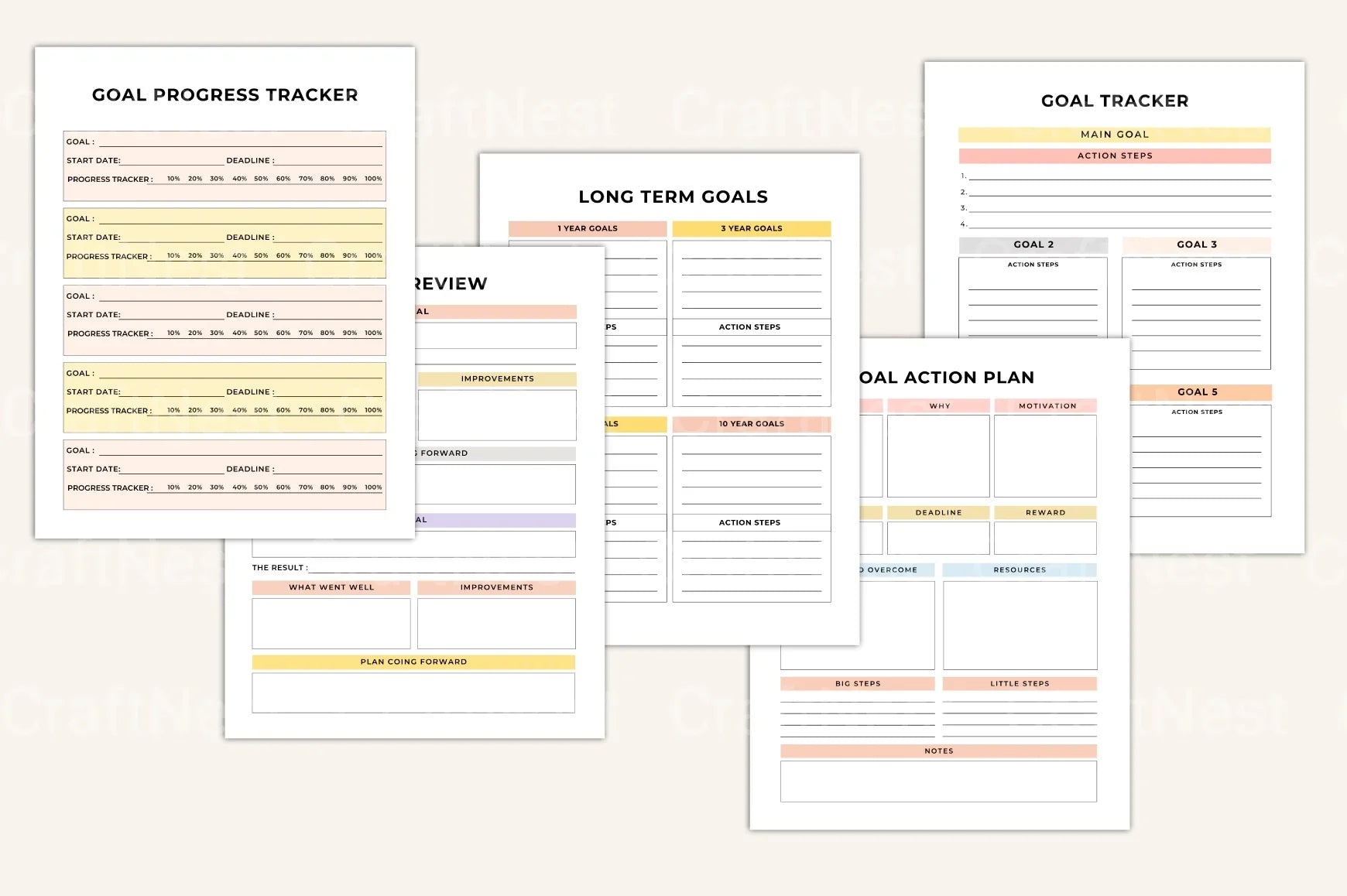 Goal Setting Motivation Guide - CraftNest - Digital Crafting and Art