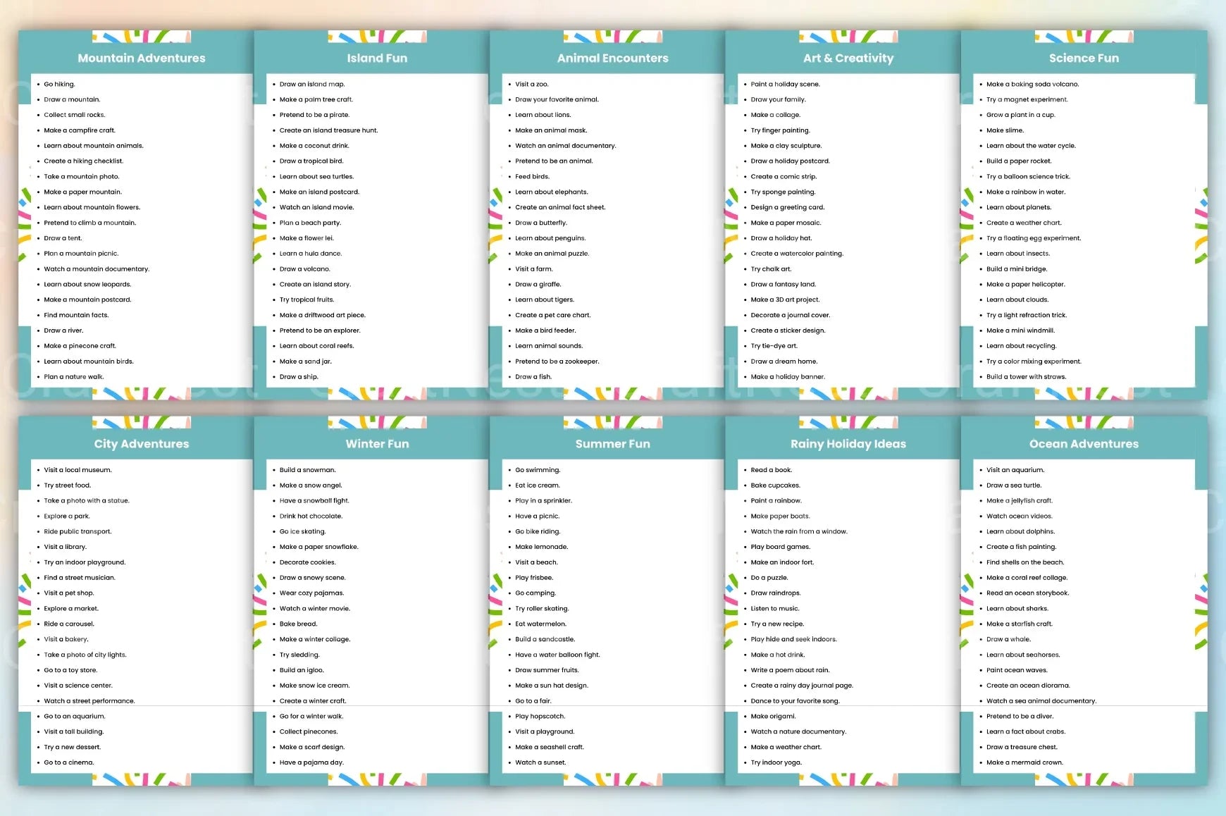 Kids Holiday Planning Prompts Book - CraftNest - Digital Crafting and Art