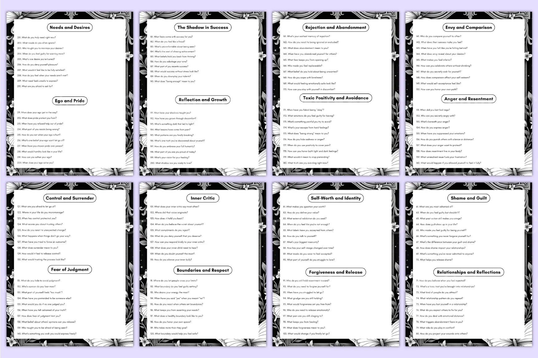 Shadow Work Prompts for Personal Growth - CraftNest - Digital Crafting and Art