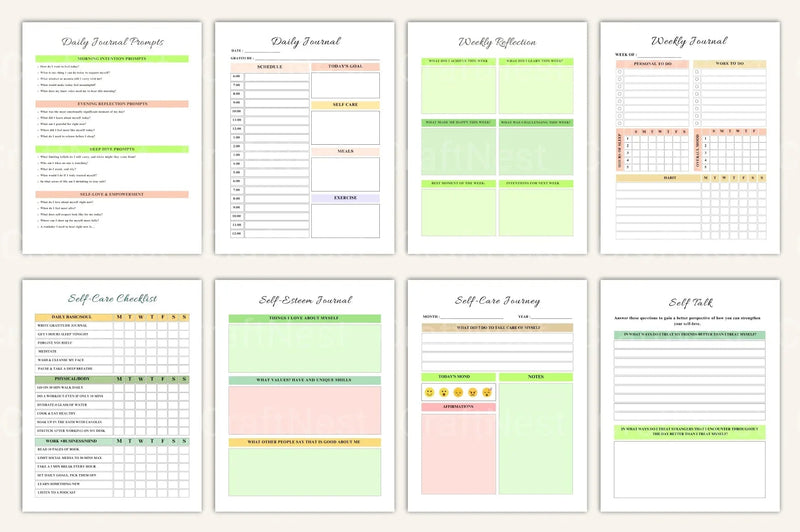 Reflective Self-Discovery Workbook - CraftNest - Digital Crafting and Art