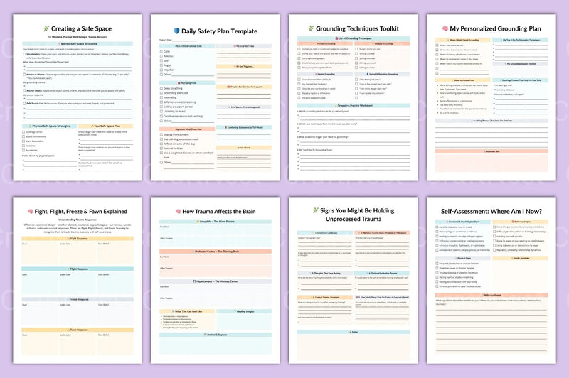 Trauma Therapy Workbook: Healing and Recovery Guide - CraftNest - Digital Crafting and Art