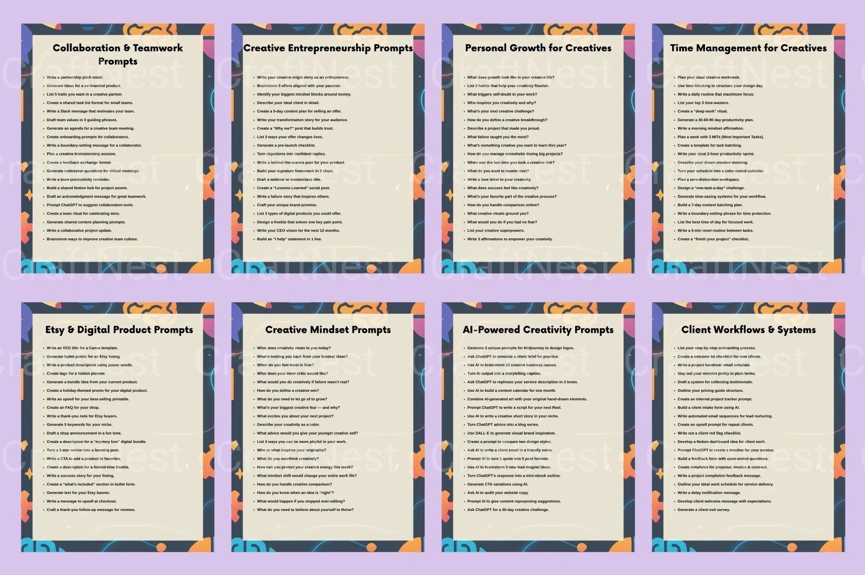 Creative Prompts for Designers, Writers, and Creators - CraftNest - Digital Crafting and Art