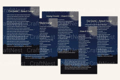 Moon Ritual Prompts Book - CraftNest - Digital Crafting and Art
