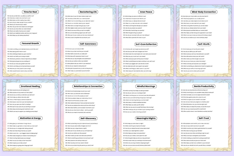 Self Care Prompts for Personal Wellbeing - CraftNest - Digital Crafting and Art