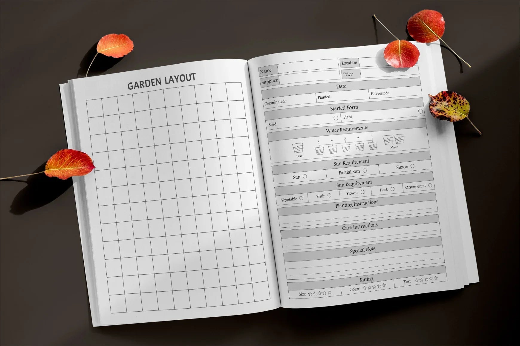 Garden Planner from 100 Planner - CraftNest - Digital Crafting and Art