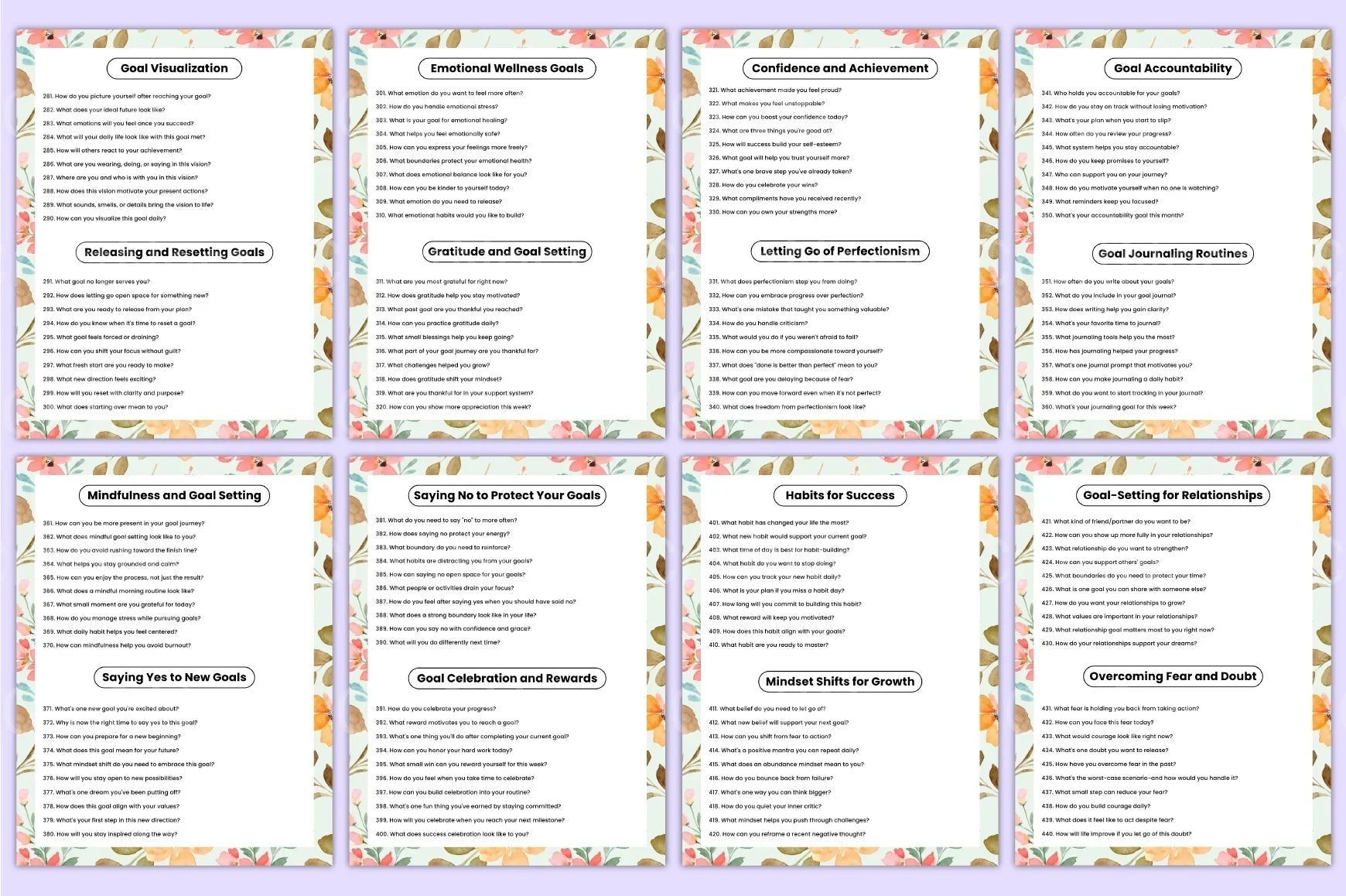 500 Goal Setting Prompts for Success - CraftNest - Digital Crafting and Art