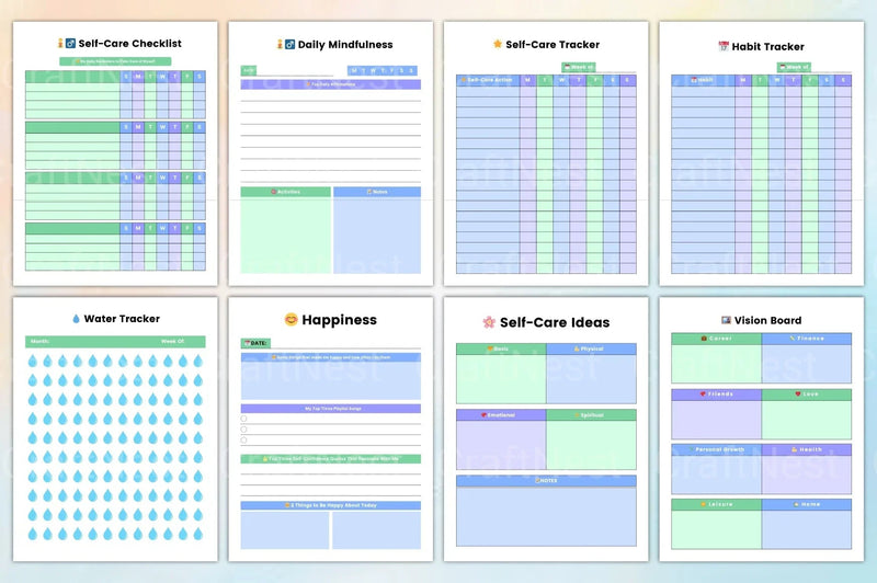 Mental Burnout Workbook for Stress Relief - CraftNest - Digital Crafting and Art