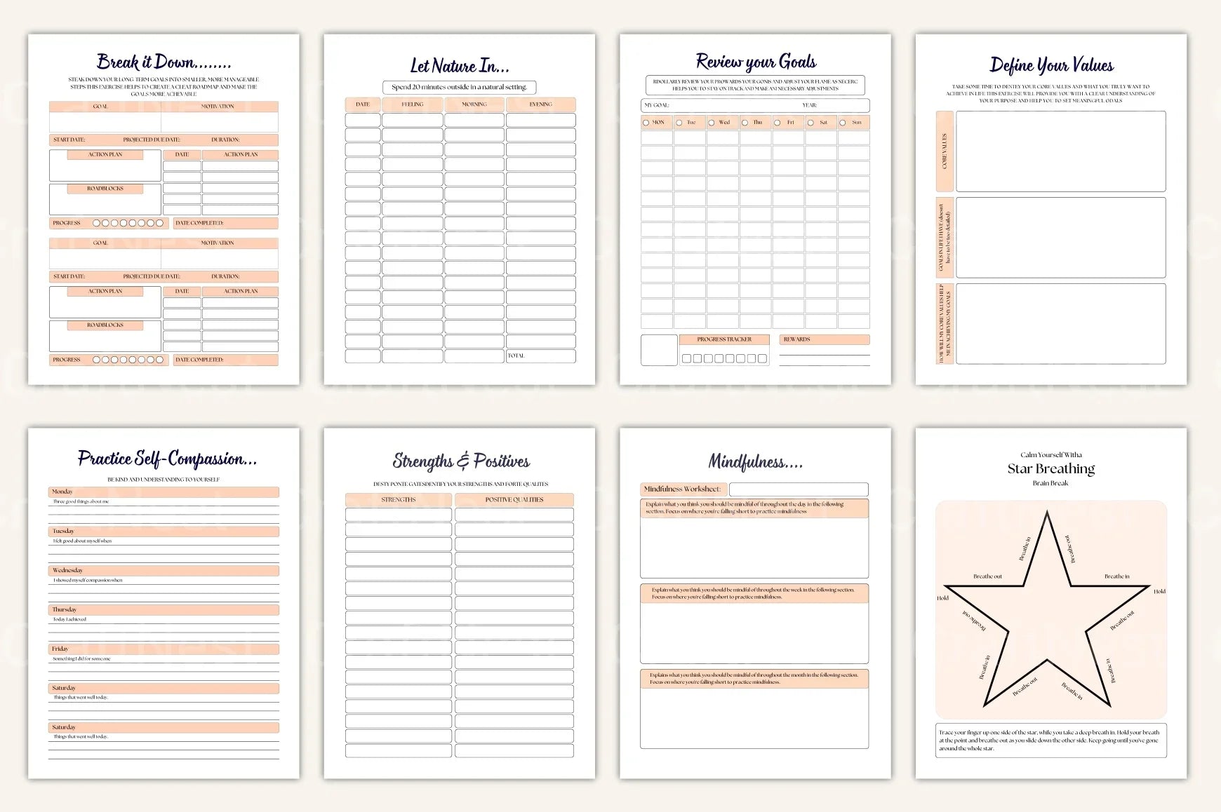 Burnout Healing Workbook for Stress Relief - CraftNest - Digital Crafting and Art
