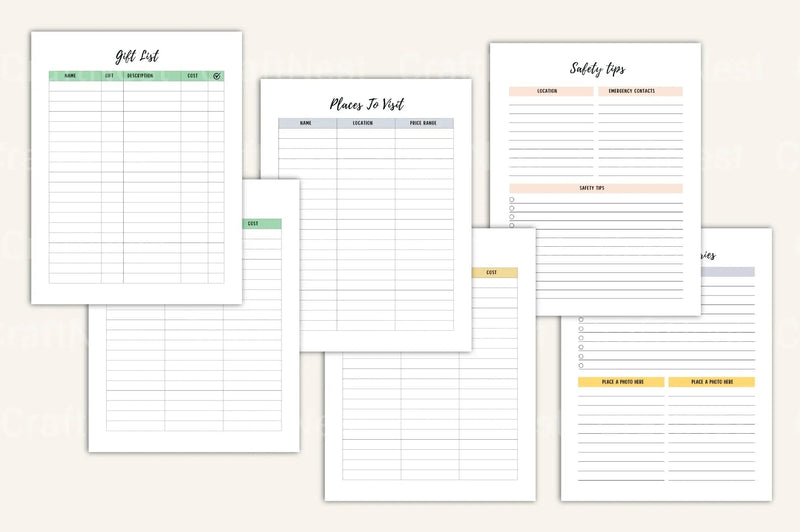 Ultimate Travel Planner Guide - CraftNest - Digital Crafting and Art