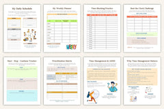 ADHD Time Management Worksheets for Improved Focus - CraftNest - Digital Crafting and Art