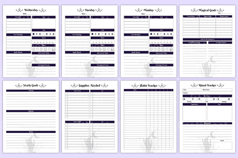 Witchy Planner: Enchant Your Organization - CraftNest - Digital Crafting and Art