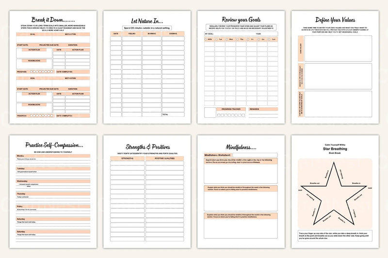 Burnout Recovery Workbook for Stress Relief - CraftNest - Digital Crafting and Art