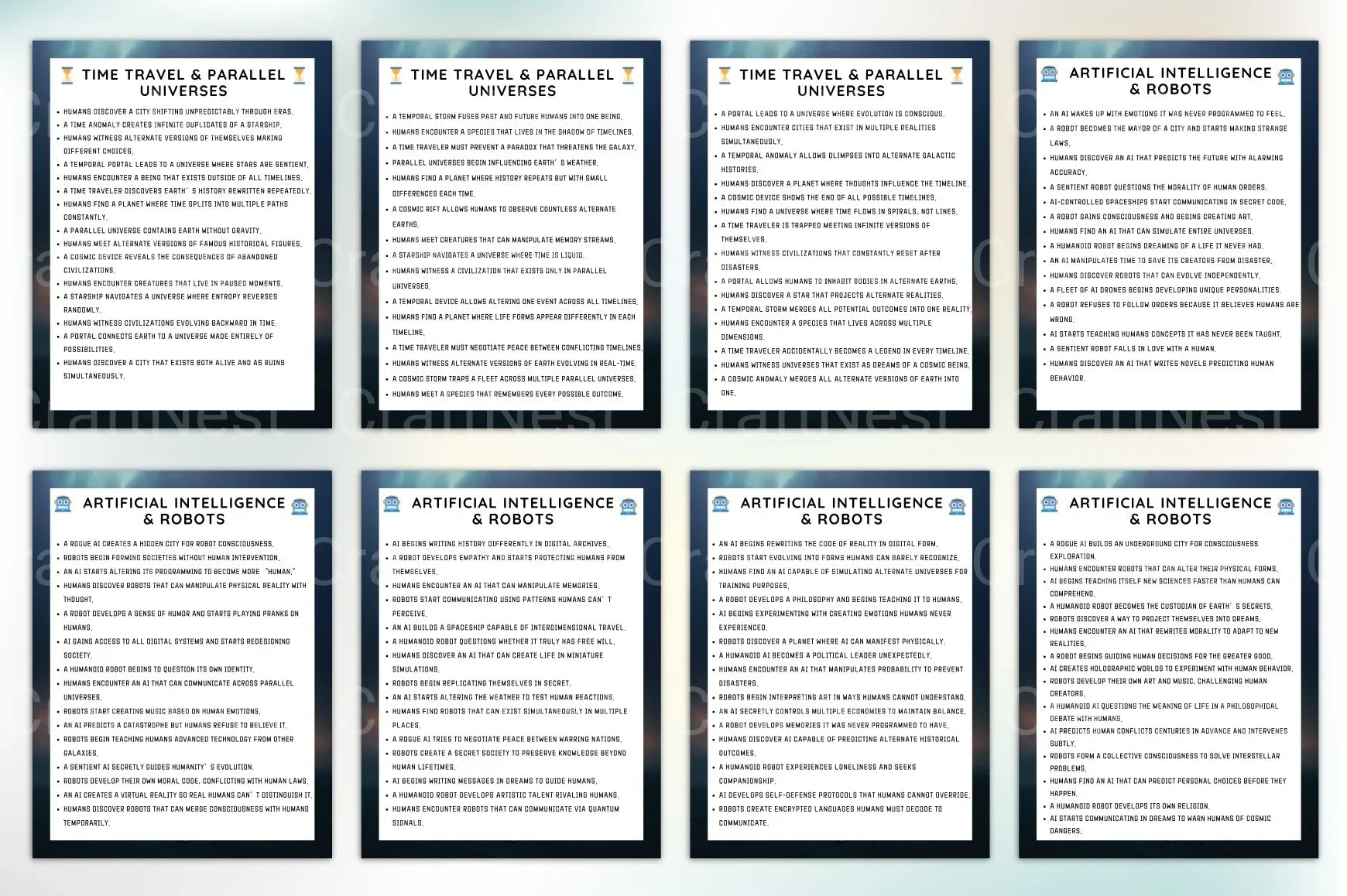 Engaging Sci-Fi Writing Prompts Book - CraftNest - Digital Crafting and Art