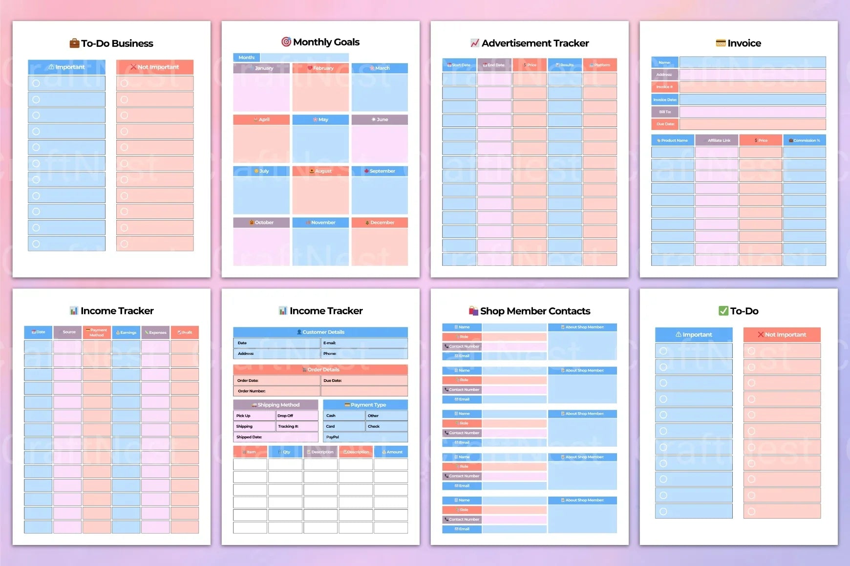 Girl Boss Planner: Empower Your Success - CraftNest - Digital Crafting and Art
