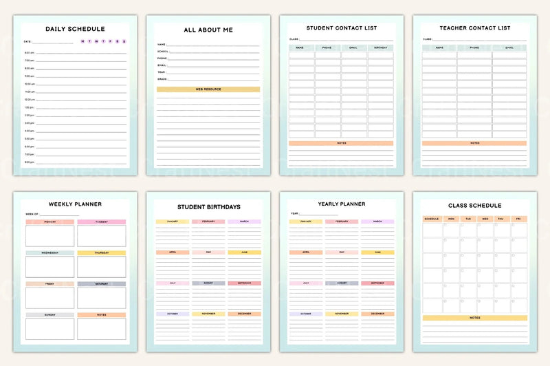 Student Success Planner Organizer - CraftNest - Digital Crafting and Art