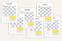 Efficient Daily Planner for Optimal Organization - CraftNest - Digital Crafting and Art