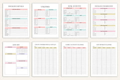 Complete House Management Binder for Efficient Home Organization - CraftNest - Digital Crafting and Art