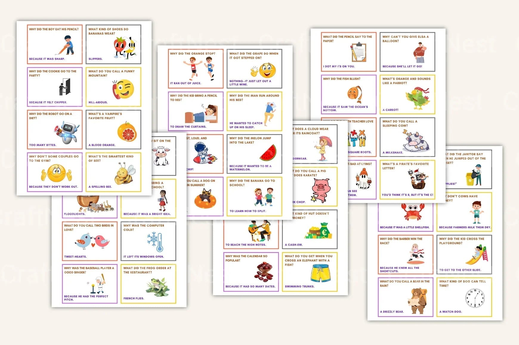Lunchbox Jokes for Kids - CraftNest - Digital Crafting and Art