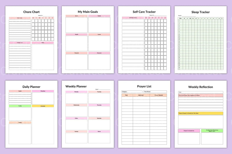 Ecotherapy Planner for Wellness and Nature Connection - CraftNest - Digital Crafting and Art