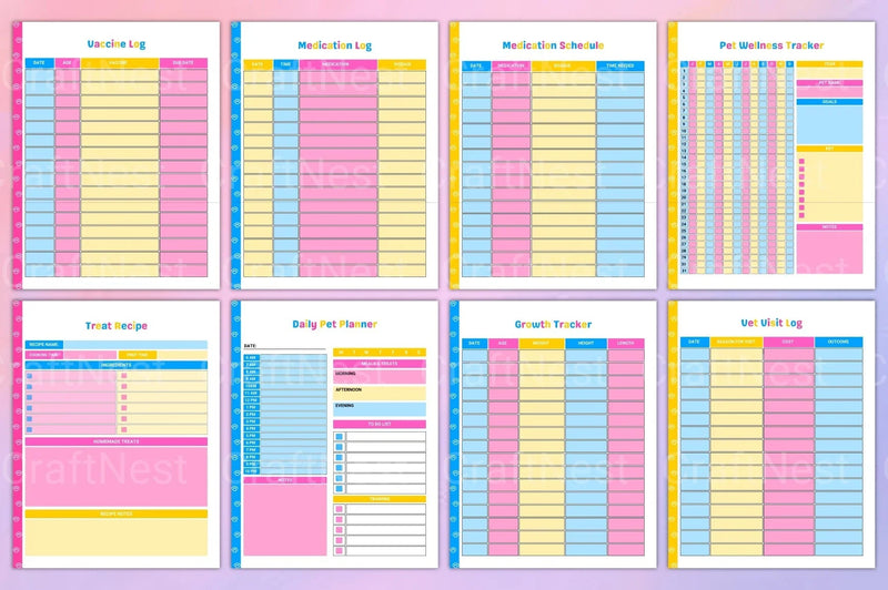 Pet Care Planner: Organize Your Pet's Needs - CraftNest - Digital Crafting and Art