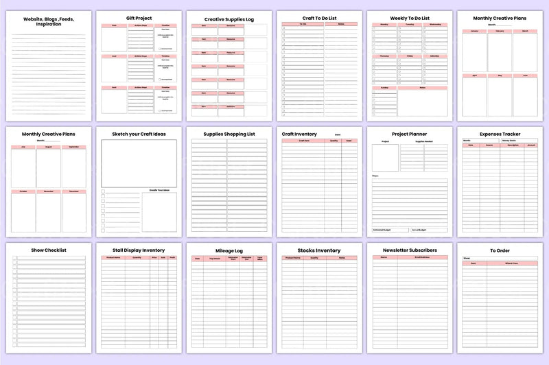 Craft Business Planner Guide - CraftNest - Digital Crafting and Art