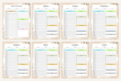 Yearly, Weekly & Monthly Planner 2024 - CraftNest - Digital Crafting and Art