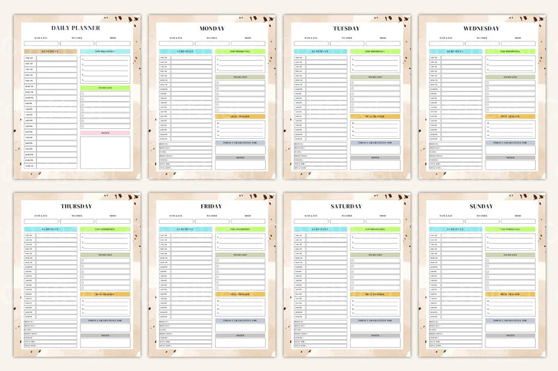 Yearly, Weekly & Monthly Planner 2024 - CraftNest - Digital Crafting and Art