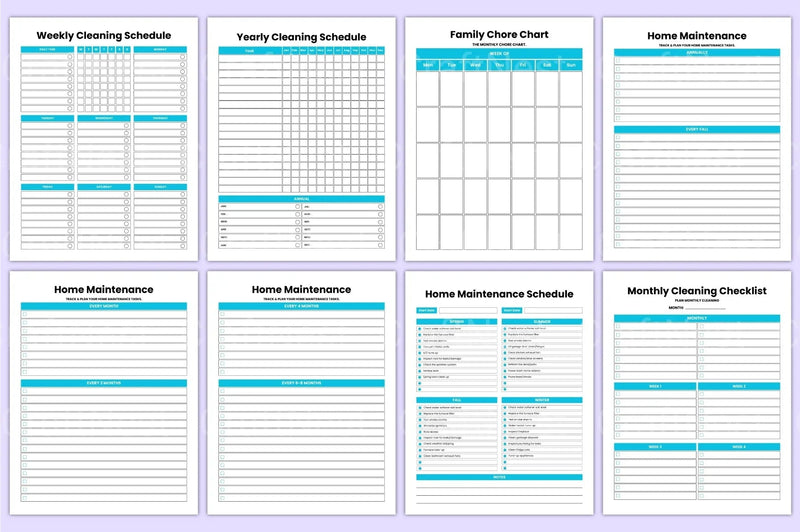 Efficient Cleaning Planner from $100 - CraftNest - Digital Crafting and Art