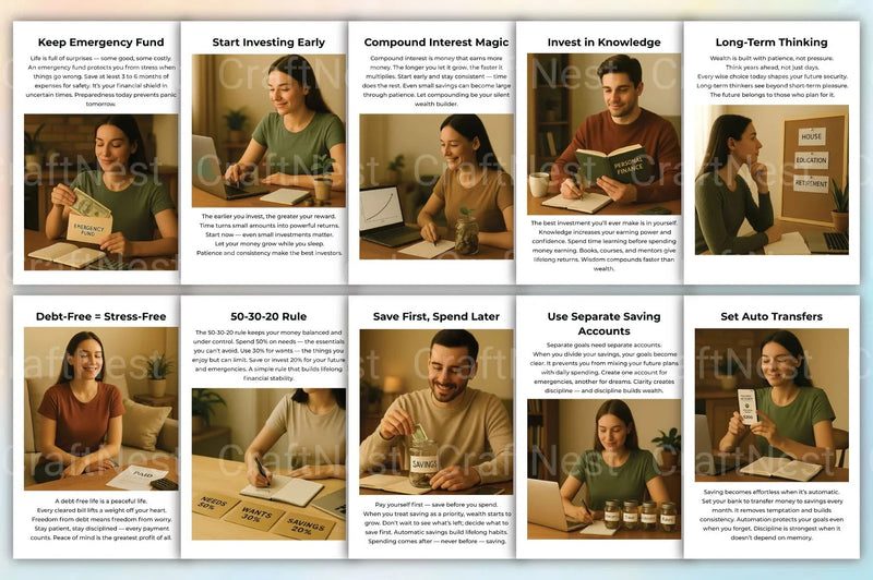 Money Savings Guidebook: Essential Tips for Financial Success - CraftNest - Digital Crafting and Art