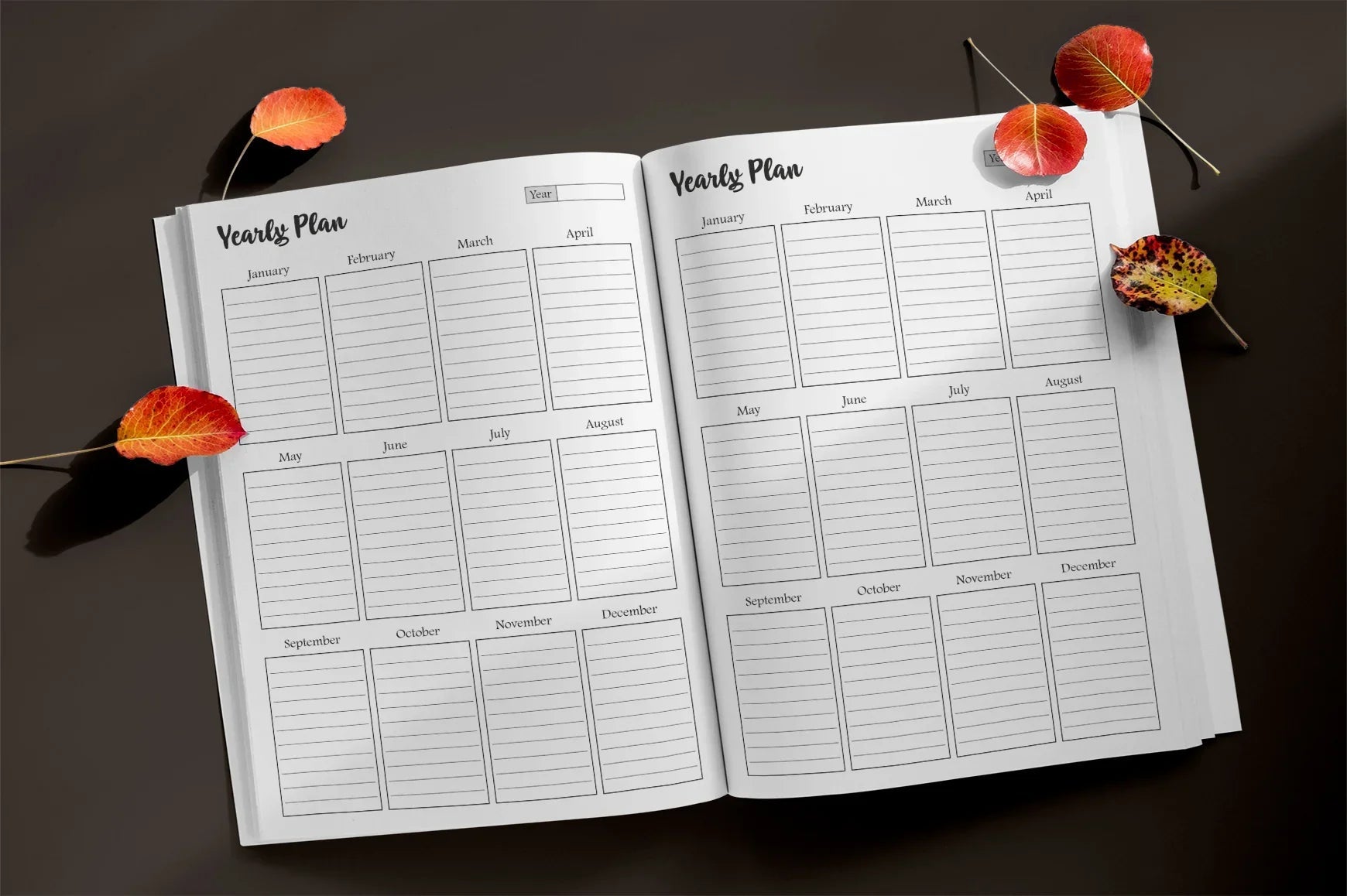 Daily, Weekly, Monthly, Yearly Planner - CraftNest - Digital Crafting and Art