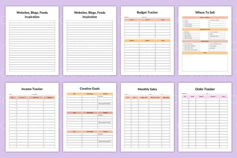Craft Business Planner Guide - CraftNest - Digital Crafting and Art