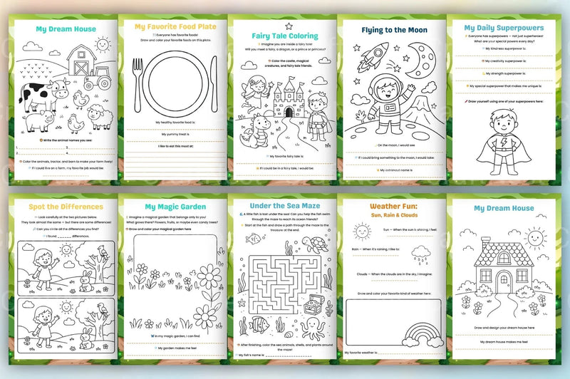 Little Minds Adventure Book - CraftNest - Digital Crafting and Art