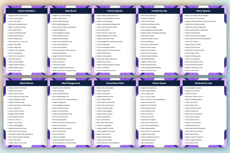 Idea Fountain Prompts for Creative Inspiration - CraftNest - Digital Crafting and Art