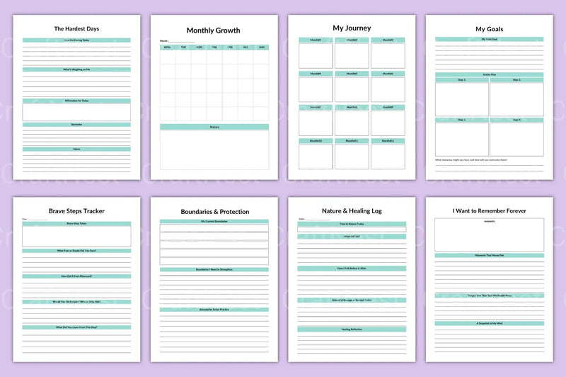 Healing Journey Planner - CraftNest - Digital Crafting and Art