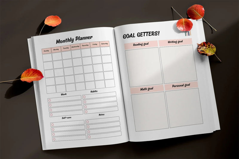 Daily Goal Planner - 100 Planner - CraftNest - Digital Crafting and Art