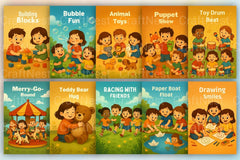 Kids Playtime Picture Book - CraftNest - Digital Crafting and Art