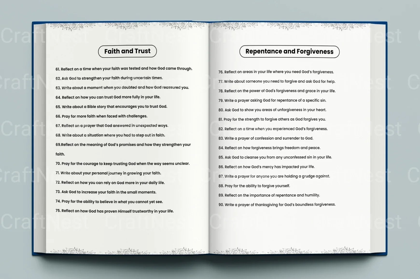 Prayer Prompts Guide for Inspiration - CraftNest - Digital Crafting and Art