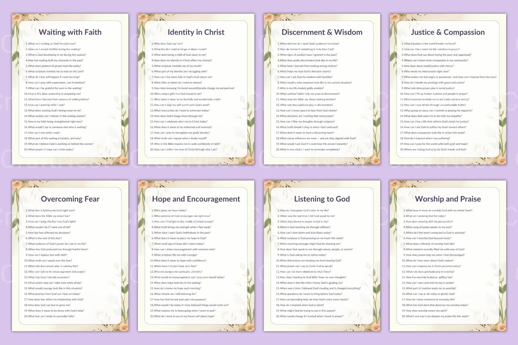 Prayer Prompts Guide for Inspiration - CraftNest - Digital Crafting and Art