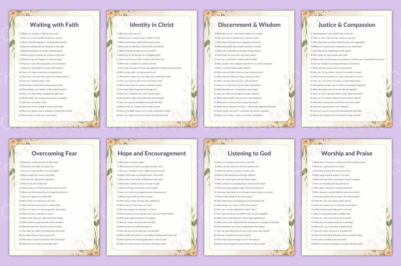 Prayer Prompts Guide for Inspiration - CraftNest - Digital Crafting and Art