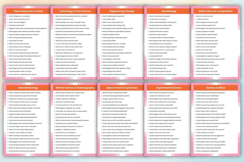 Creative Science Prompts for Inspiration - CraftNest - Digital Crafting and Art