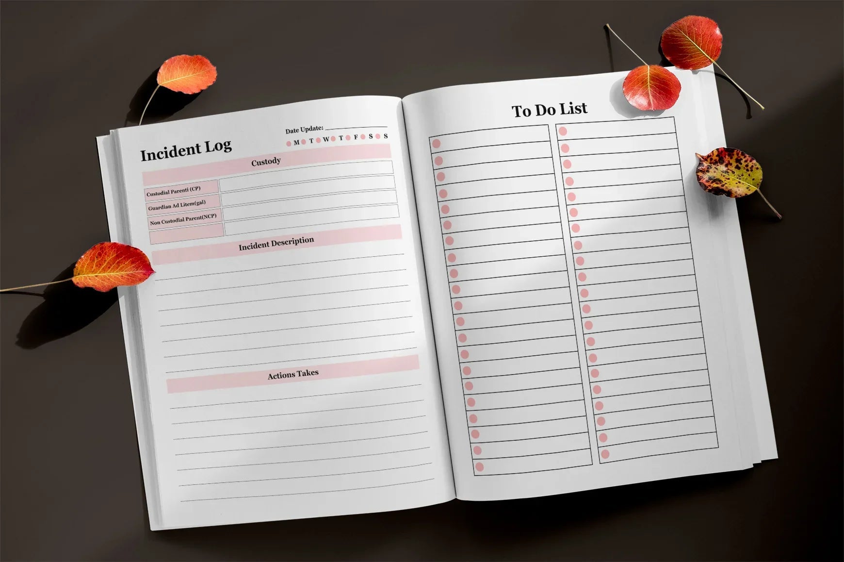 Child Custody Planner Binder - CraftNest - Digital Crafting and Art