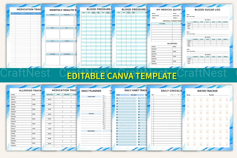 Medical Tracker Mega Tool - CraftNest - Digital Crafting and Art