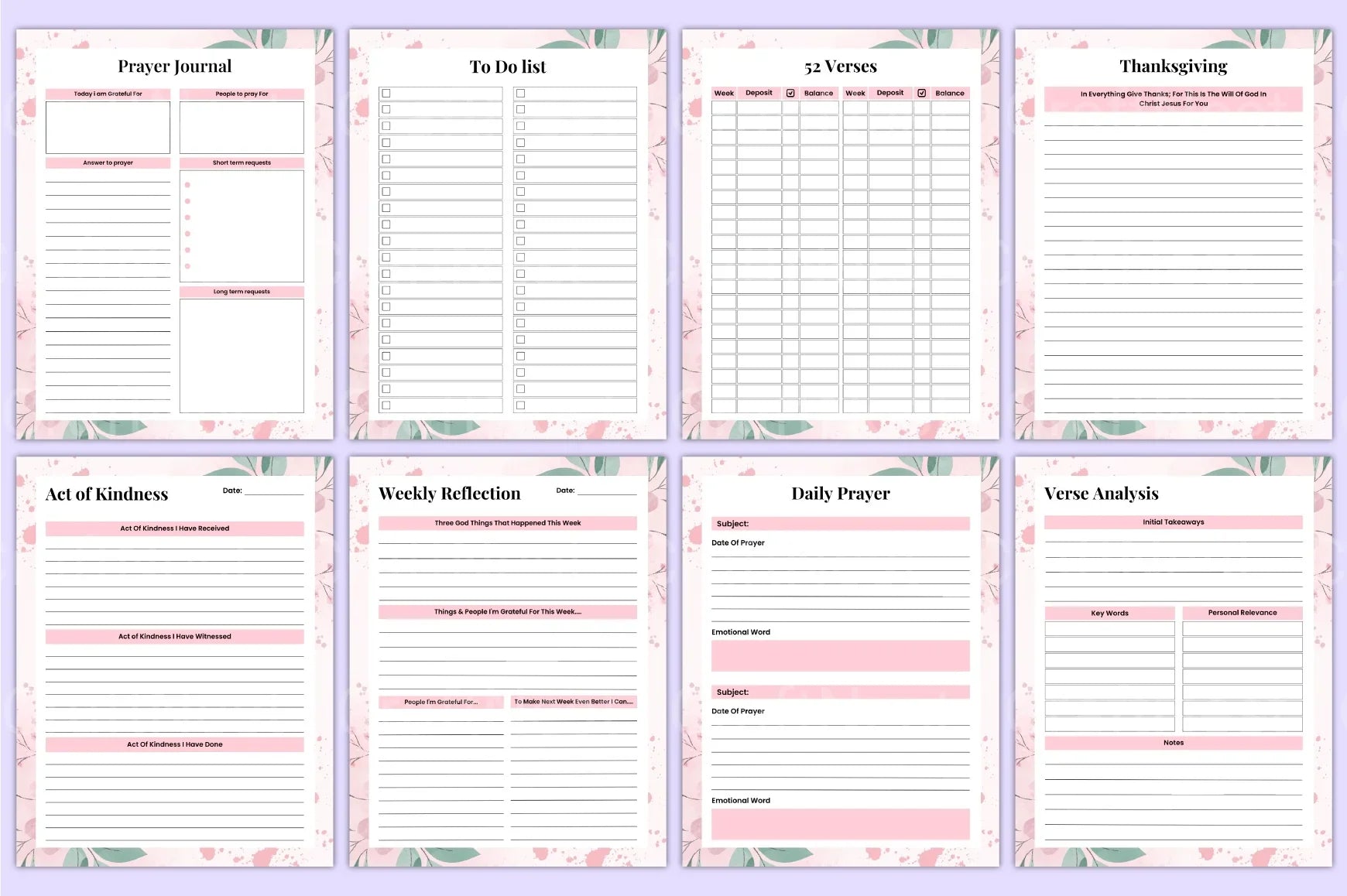 Bible Prayer Guide - CraftNest - Digital Crafting and Art